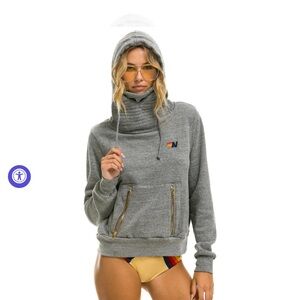 NINJA PULLOVER HOODIE - HEATHER GREY